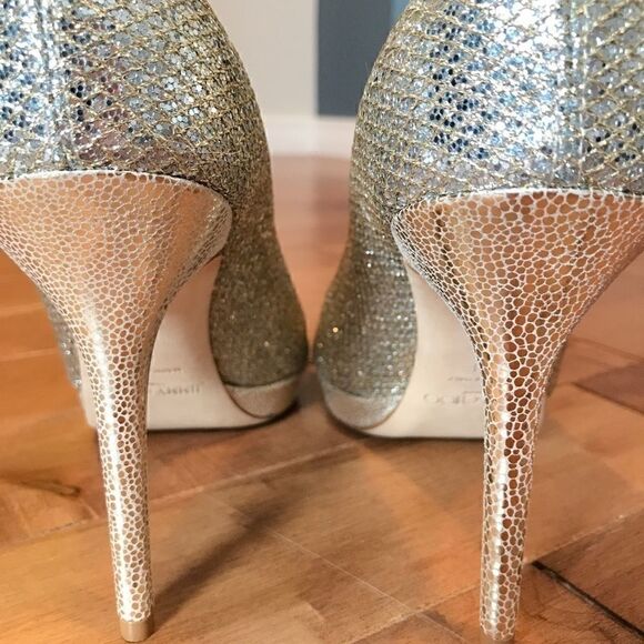 BRAND NEW JIMMY CHOO Luna champagne heels - Picture 7 of 13